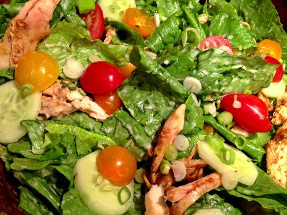 Leftover BBQ Chicken Salad