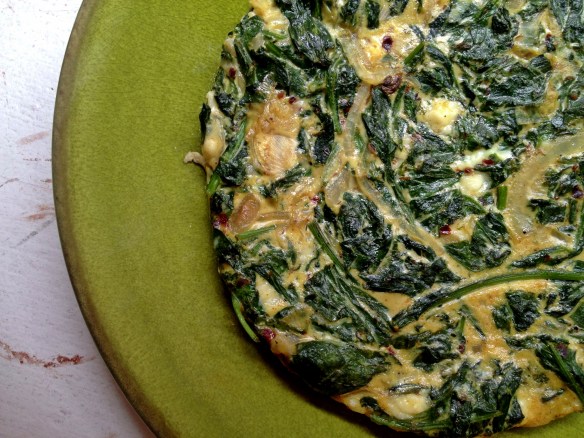 Radish Green Frittata