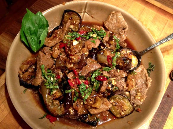 Thai Beef with Eggplant