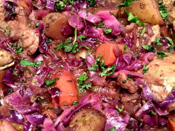 Braised Chicken with Dukkah