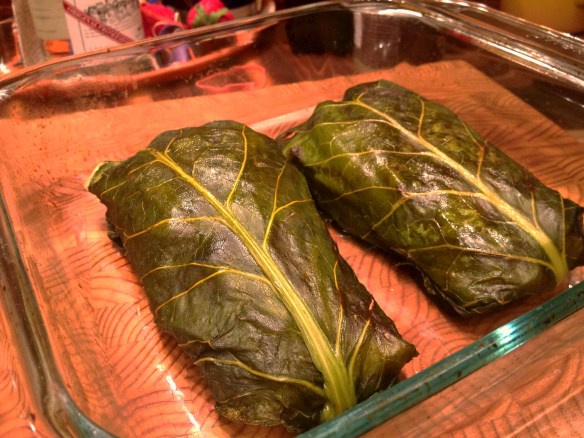 Collard-Wrapped Salmon