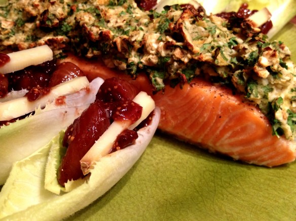 Horseradish, Parsley and Matzo-Crusted Salmon