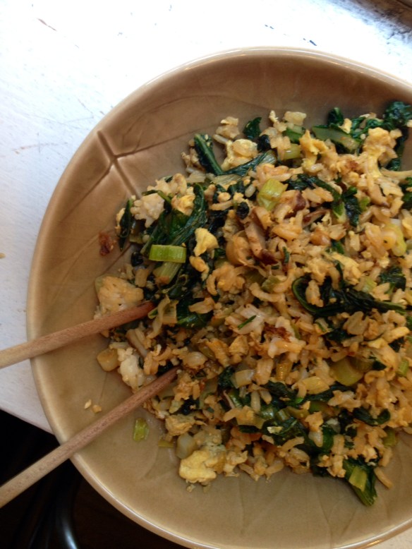 Chard, Scallion and Shiitake Fried Rice