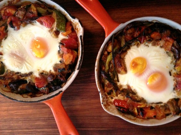 Ratatouille Shirred Eggs