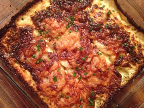 Potato Gratin with Mustard and Gruyere