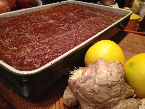 Meyer Lemon Gingerbread