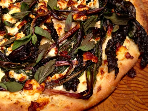Ramp, Feta & Mint Pizza