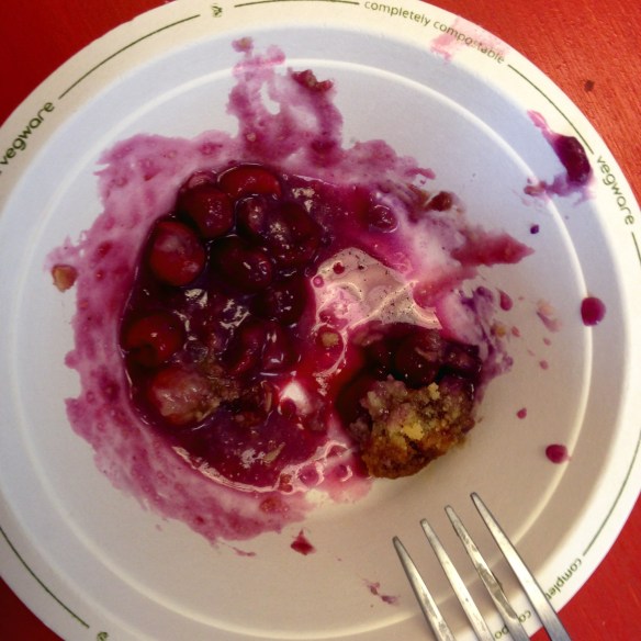 Sour Cherry Crisp Remains