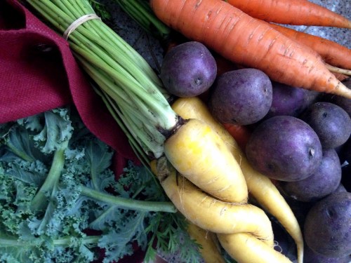 Kale Potatoes Carrots