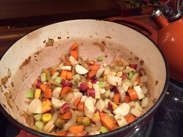 Sweating Root Vegetables