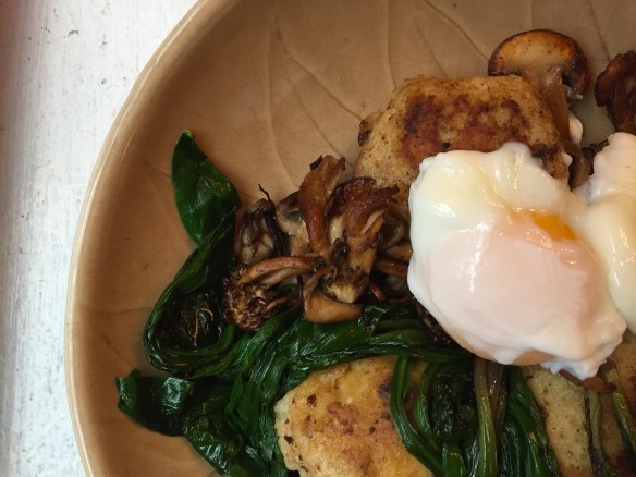 Matzo Balls Ramps Mushrooms Poached Egg